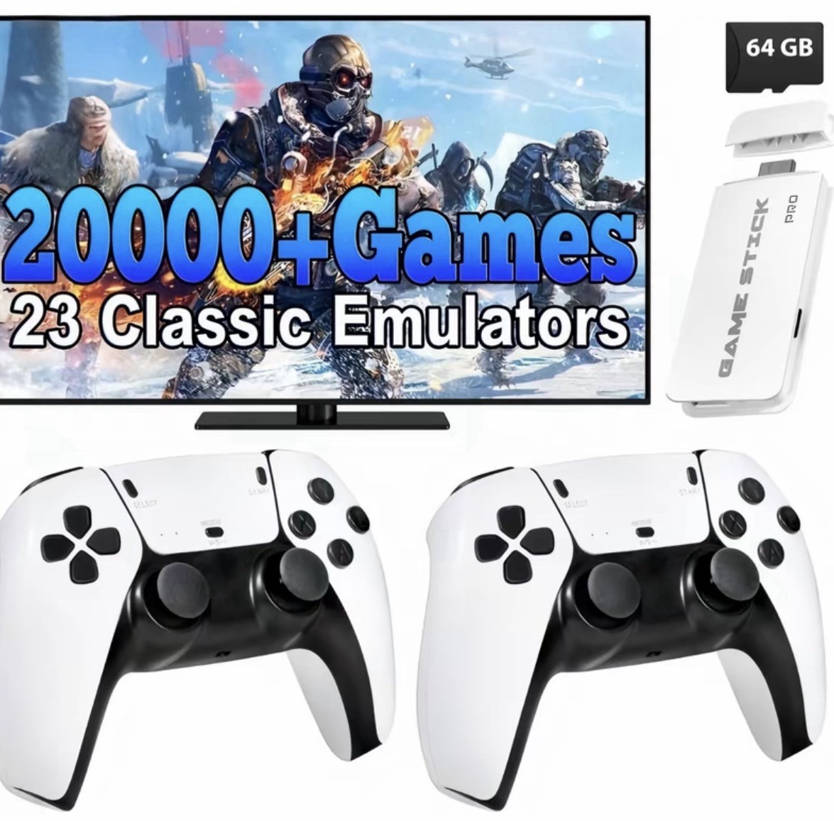 2026 New Video Gamepad Console with 20,000+ Games,ChildhoodClassic Game,