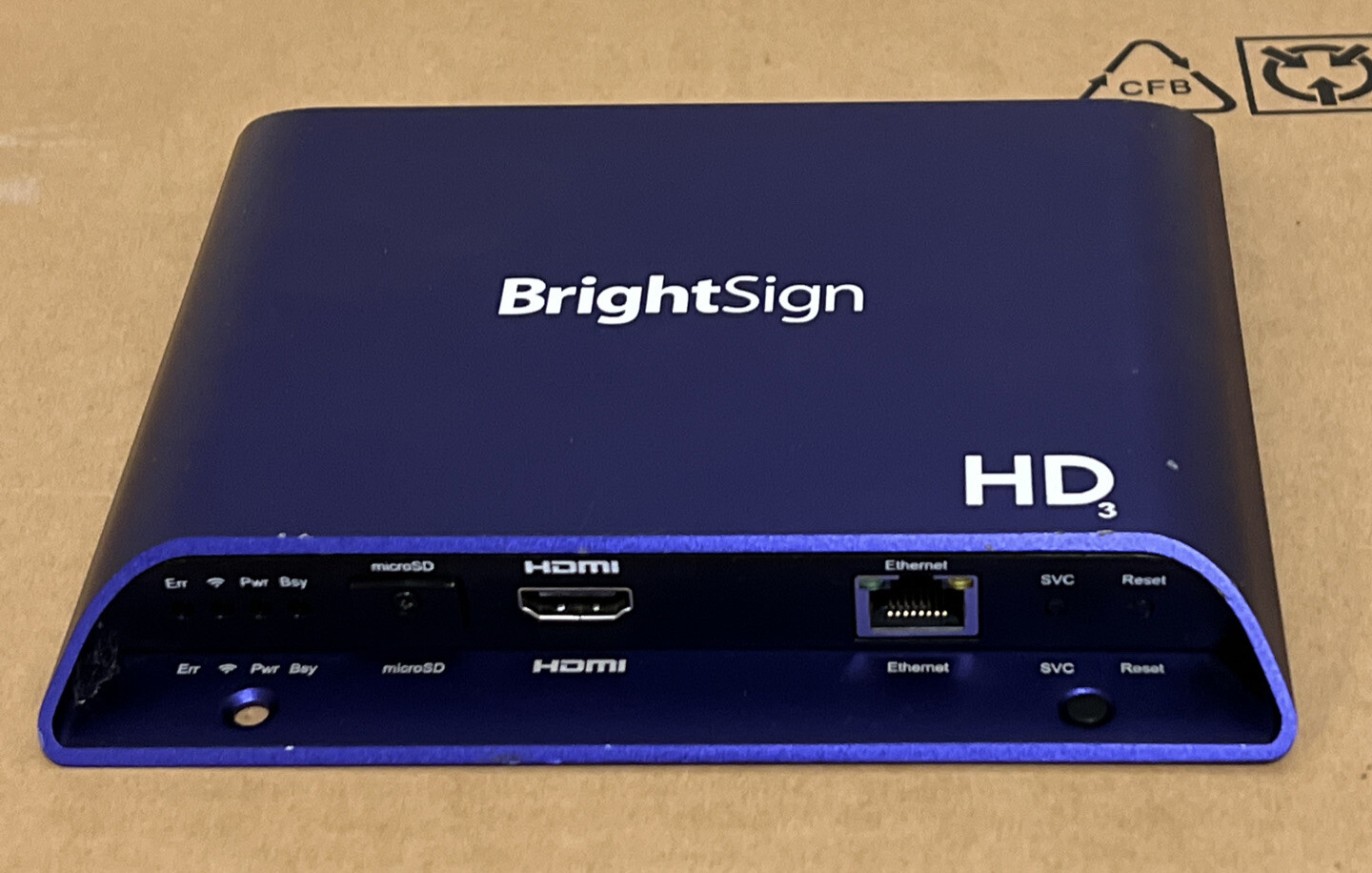 BrightSign HD223 Full HD Standard I/O HTML5 Player–WIFI With AC Adapter