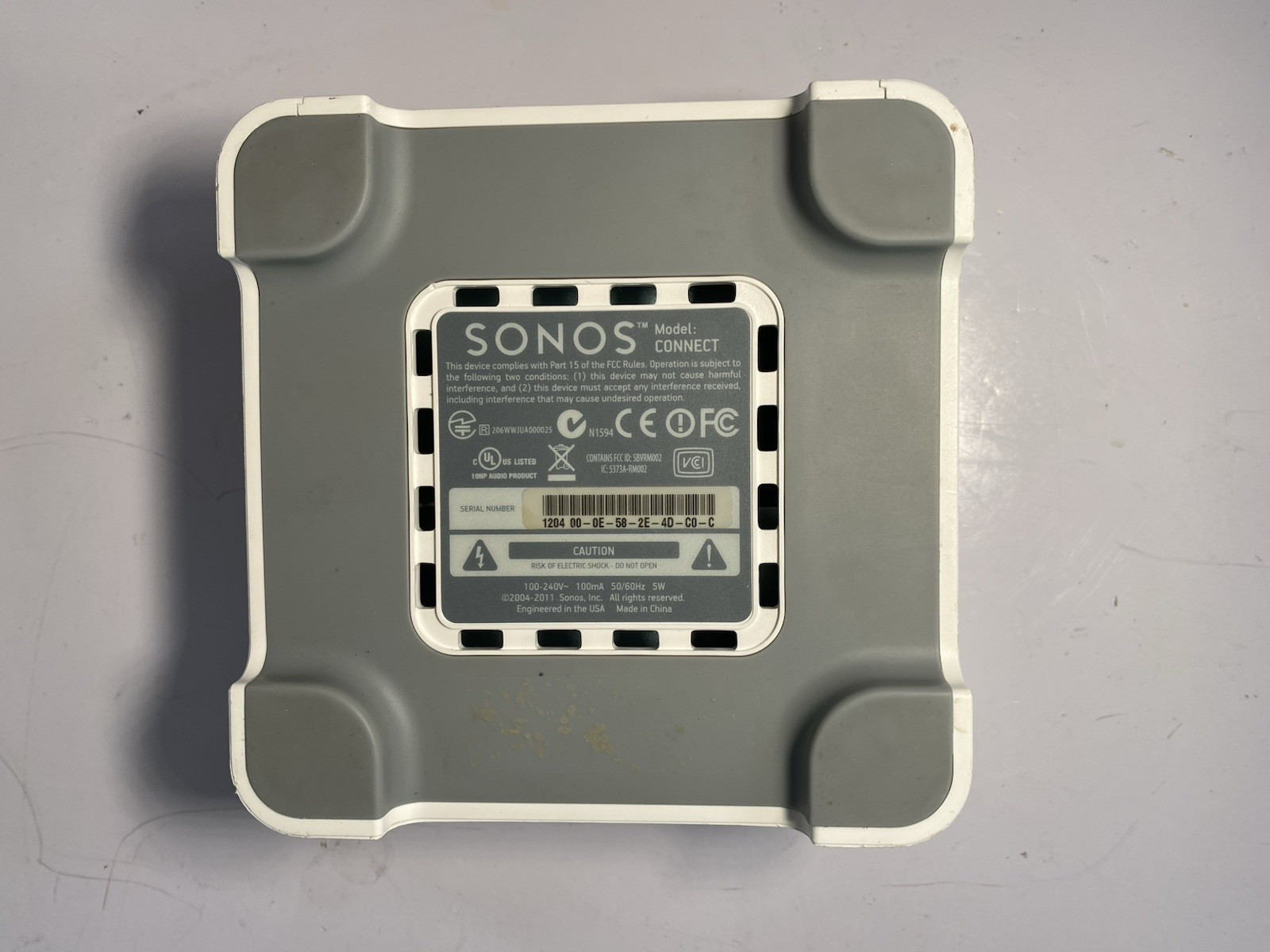 Sonos Connect Gen 1 S1 App Only Media Streamer TESTED