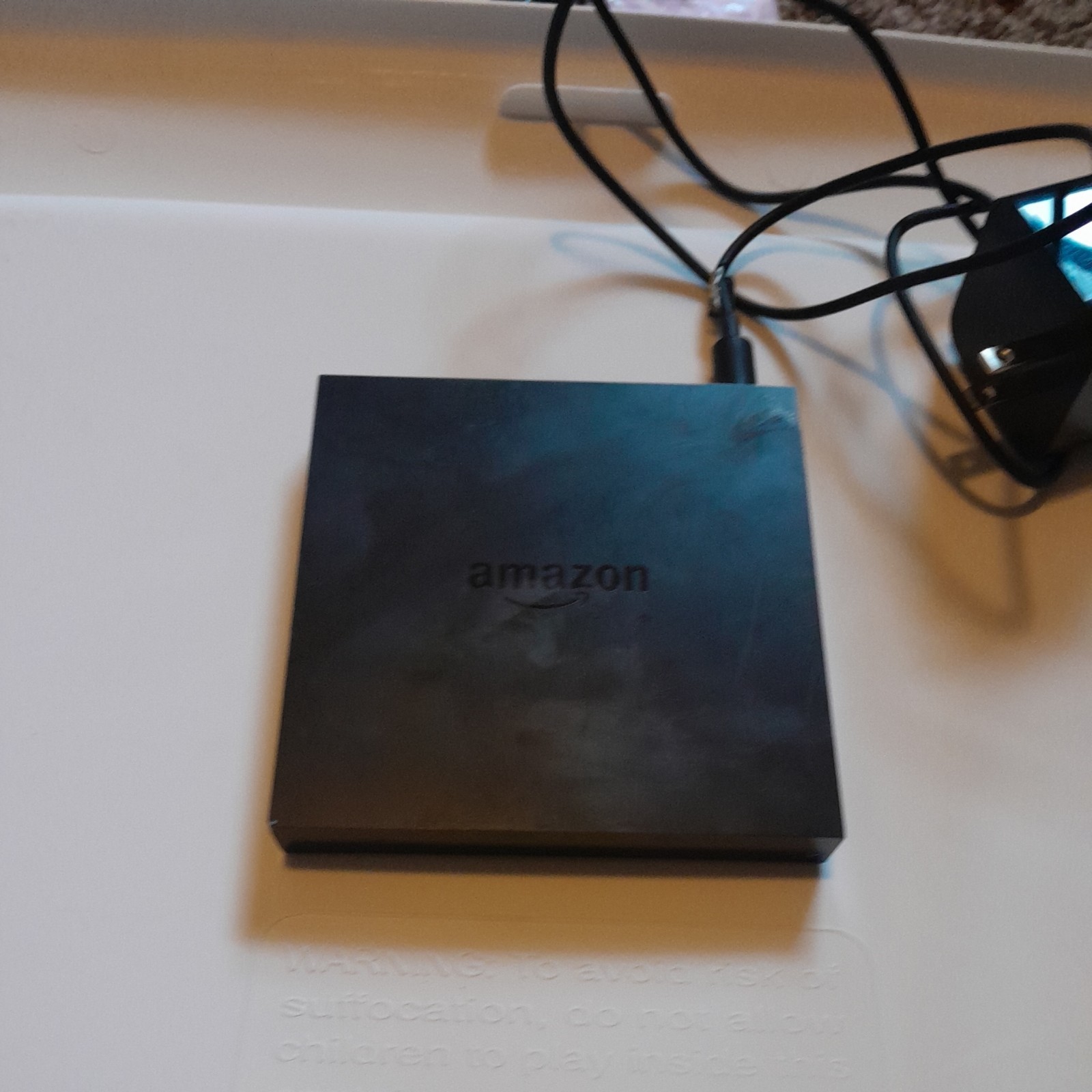 Amazon Model CL1130 Fire TV Media Streaming Box 1st Gen Streaming box texted wor