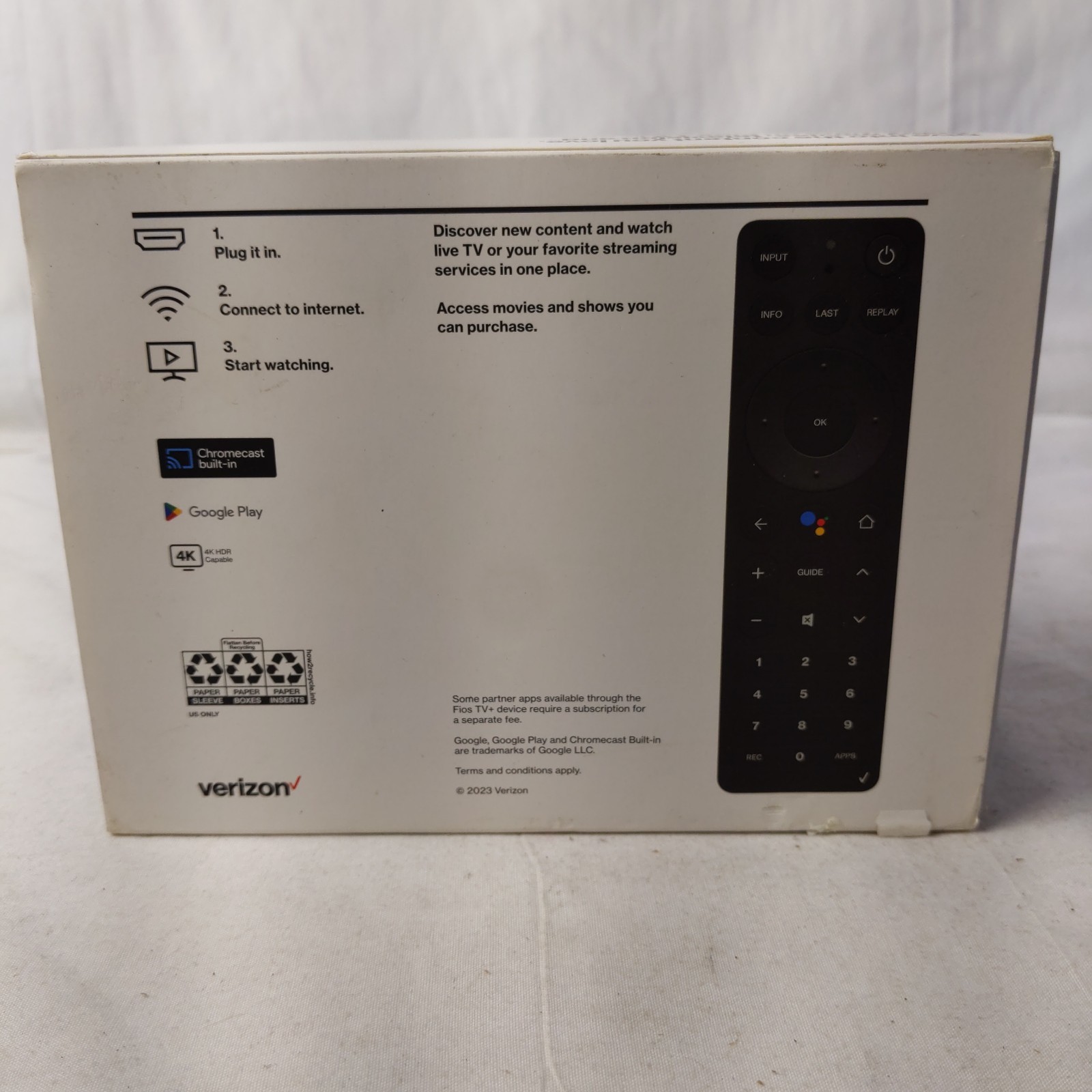 Verizon Stream TV Fios TV+ F3544K49203