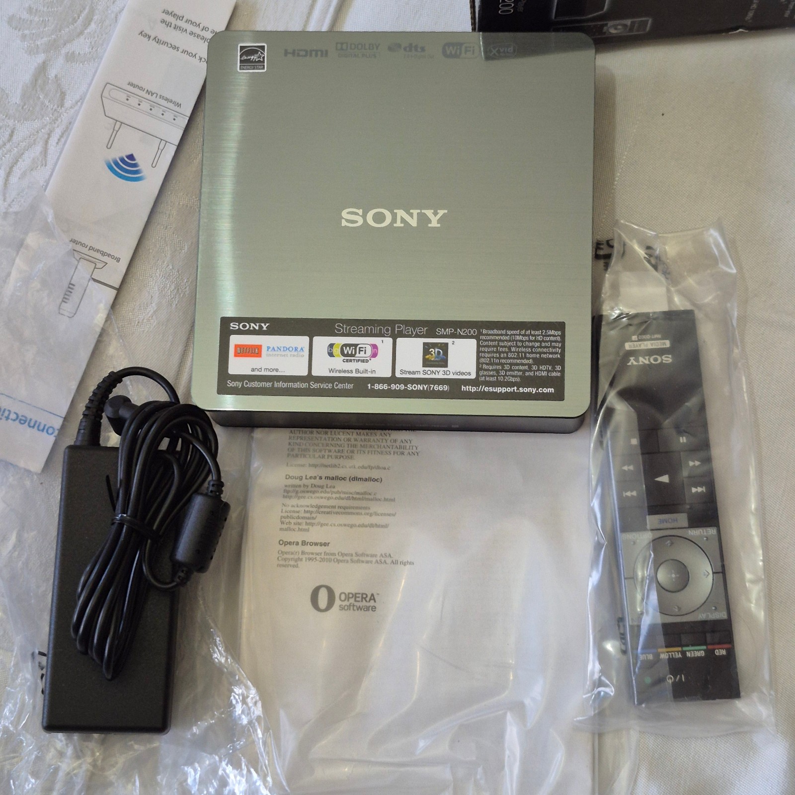 NEW – Sony SMP-N200 Streaming Network Media Player 1080p WiFi