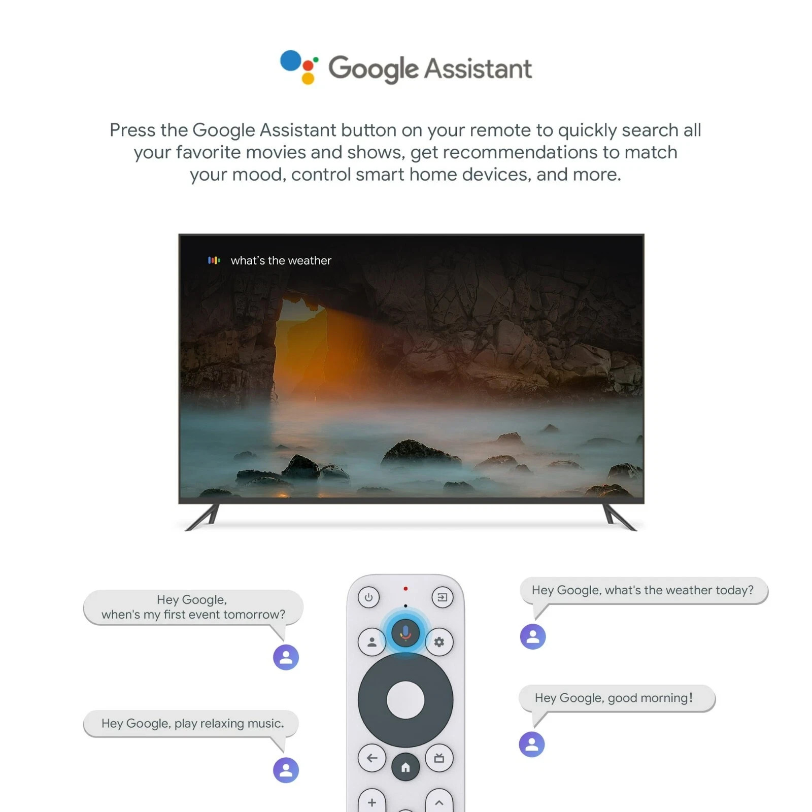 ONN Google TV 4K HD Streaming Box Voice Control Google Assistant (110125667)™
