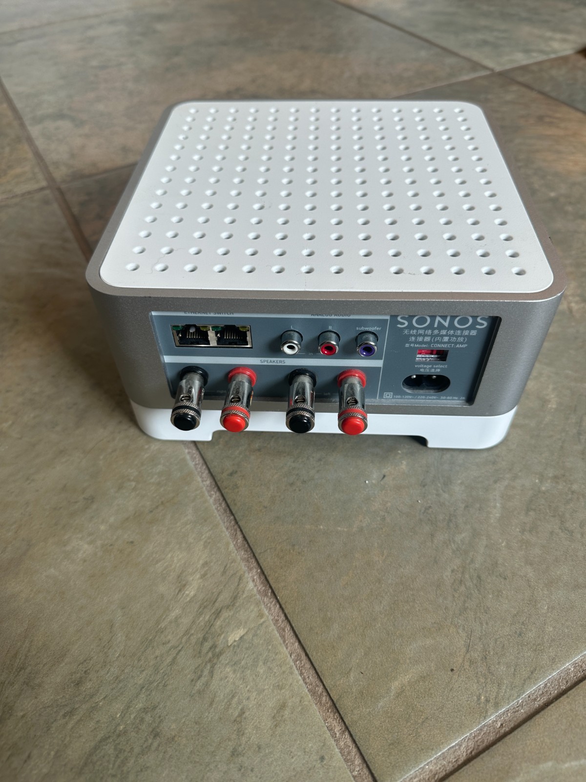 Sonos Connect:Amp Digital Media Streamer – GEN 1 – White/Gray – USED