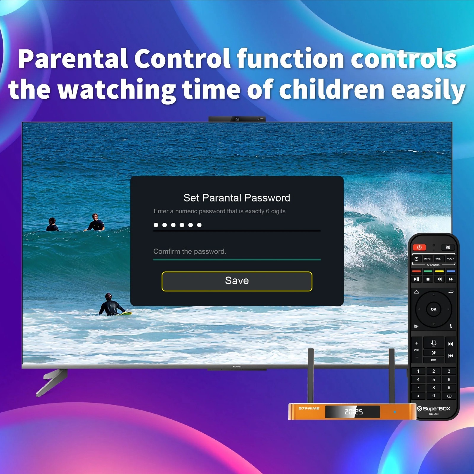 SuperBox Media Streamers S7 PRIME 6K UHD Android 12 128GB Time Shift-7 DAY USA