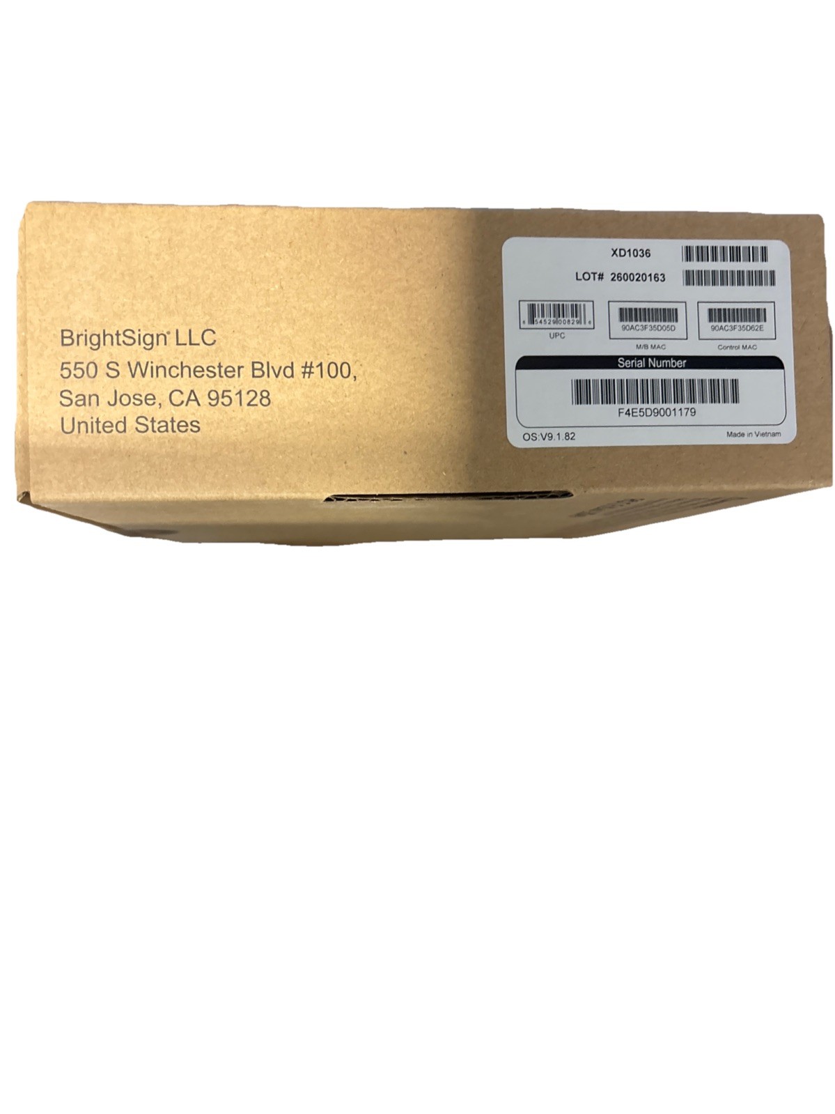 BrightSign XD1035 Digital Signage Media Player 4K UHD HDMI Ethernet – New Sealed