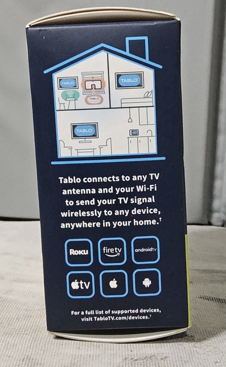Tablo TV 4th Gen 2-Tuner Over-The-Air DVR (TV TF1282B-R) – New Sealed