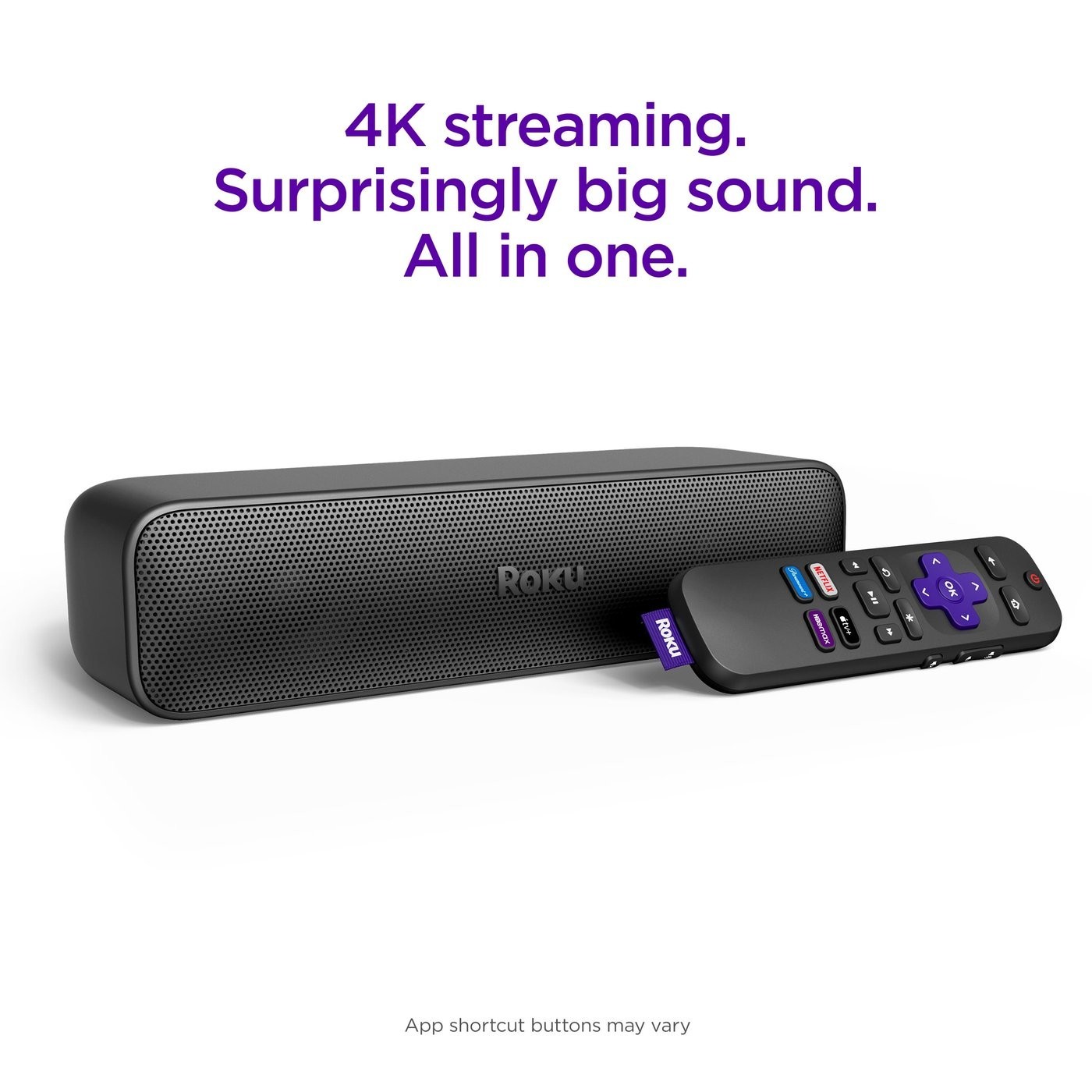 Roku Streambar SE 9104R 2-in-1 TV Soundbar with Built-in 4K/HD/HDR Streaming NEW