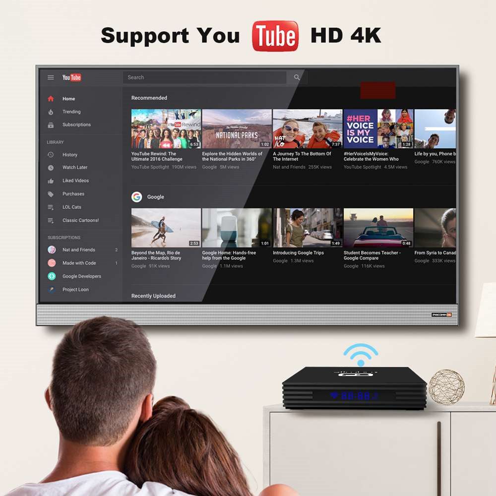 A95X F3 SLIM S905X3 4K HD Android 9 TV Box 2G+16G +Optional SlimBOX Firmware