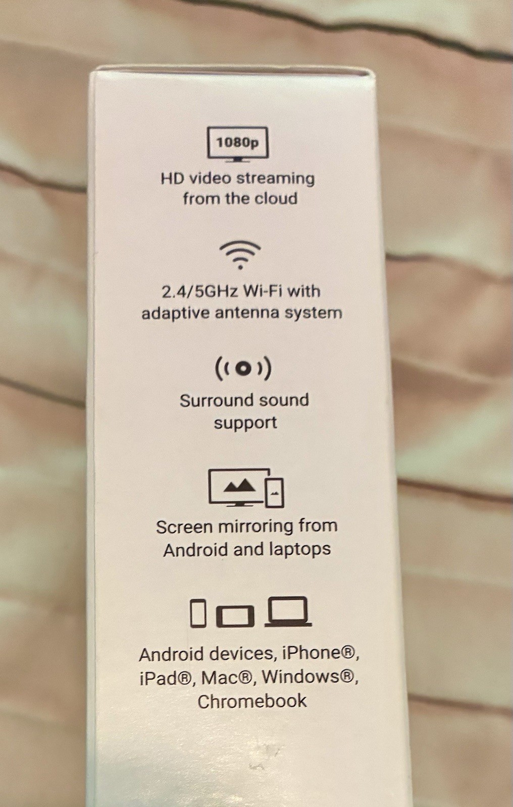 Goggle Chromecast TV Media Streaming Device 1080p NC2-6A5 Screen Mirroring