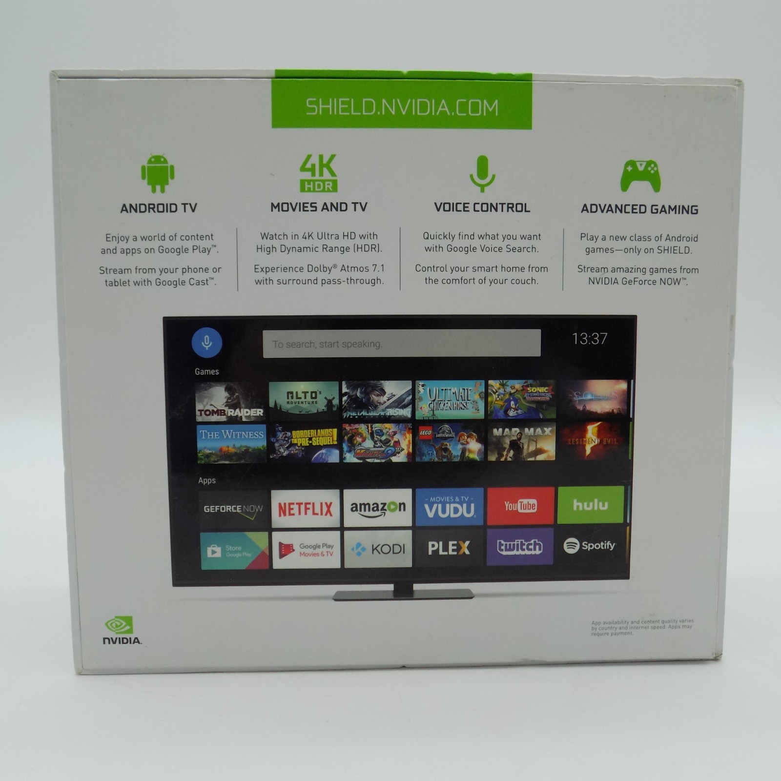 NVIDIA Shield Model P2897 4K HDR Android TV Shield Controller Remote