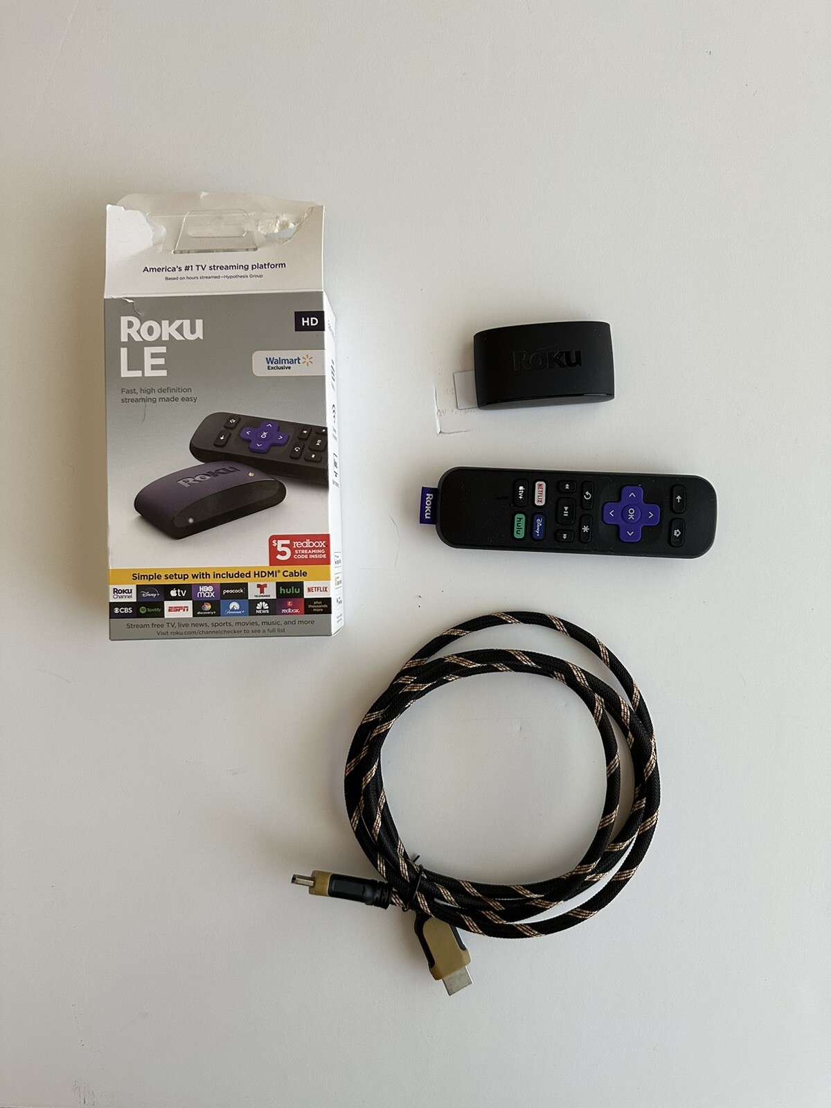 Roku LE HD Streaming Media Player w/ Remote & HDMI Cable 1080p 720p up to 60fps