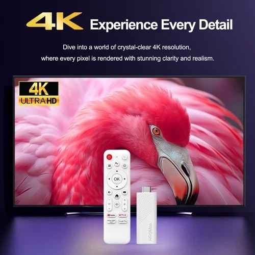 Android TV Stick H96 Max H313 TV Stick Google Voice Assistant TV Box Wifi6 BT5.0