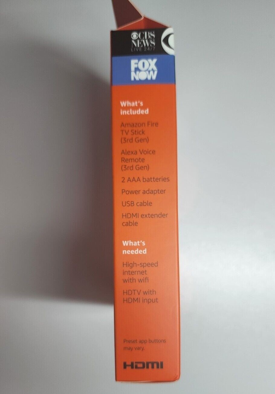 2022 Brand New Sealed Amazon Fire TV Stick 3rd Gen W/ Alexa &Tv controls