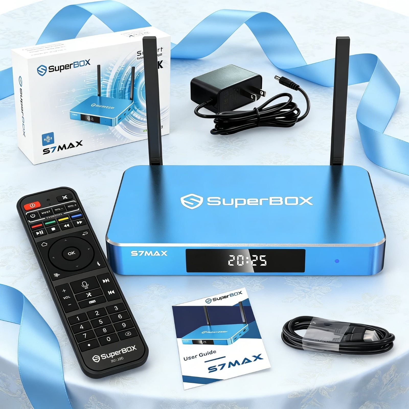 SuperBox S7 Max 6K Media Player WiFi 6 4GB RAM 64GB Storage Android 12