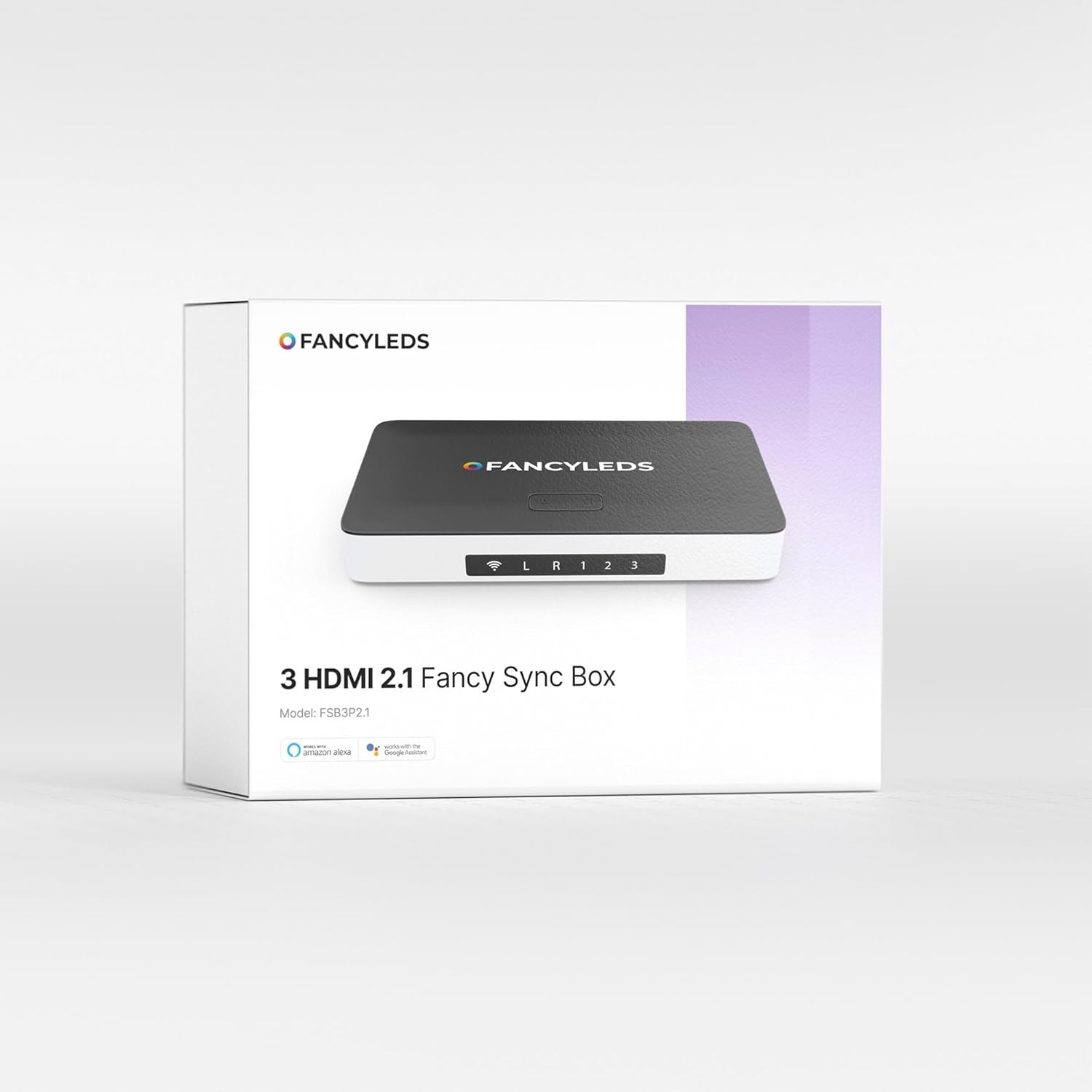 New RGBW 3 HDMI 2.1 Fancy Sync Box with 3 HDMI Ports, 4K 120Hz, HDR (For 56″ to