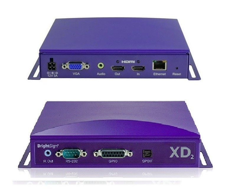 Brightsign Networked InterActive Player VGA Serial USB HDMI Ethernet XD1132