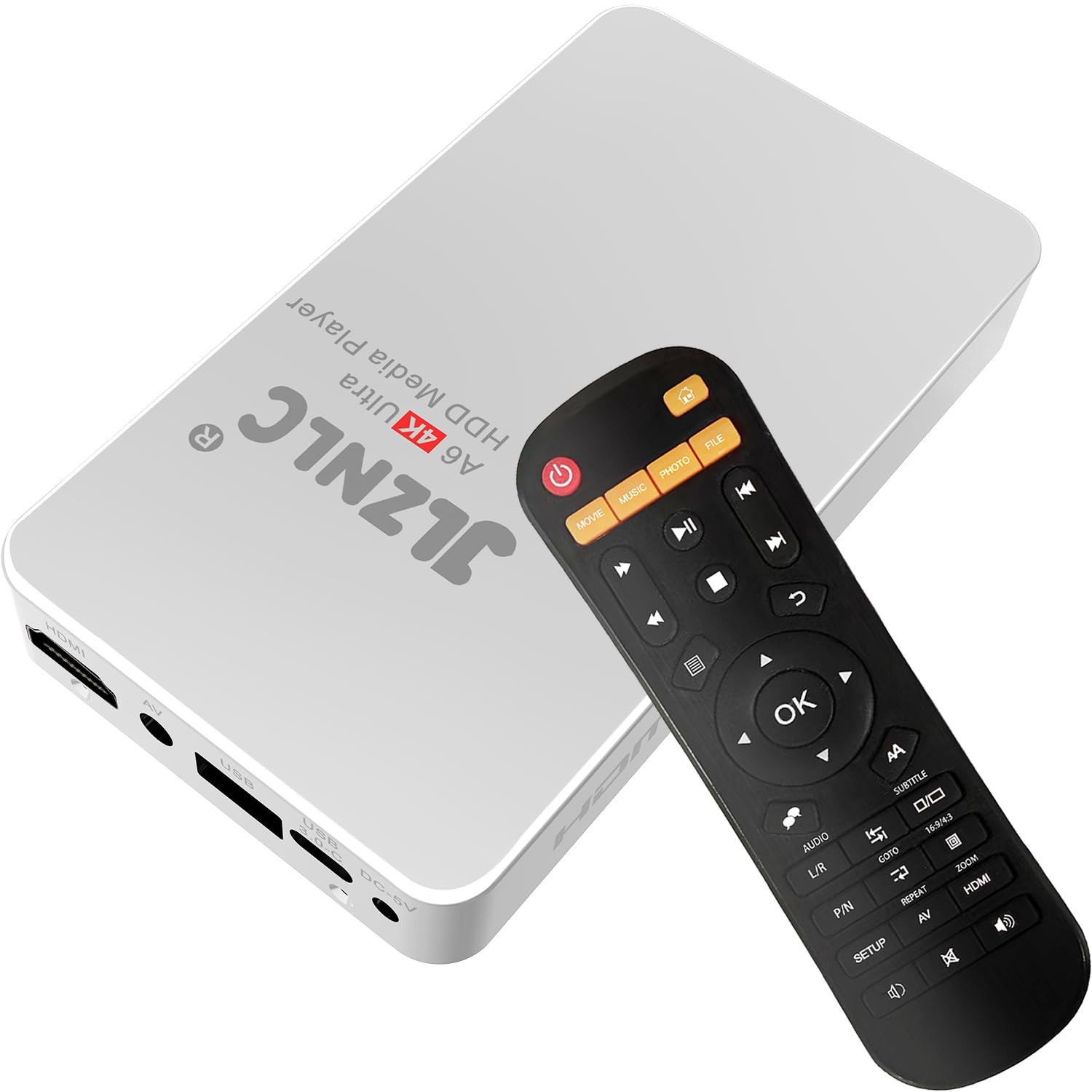 4K Ultra HD Media Player & HDD Enclosure 2-in-1,Digital Signage, Play H.265/H…