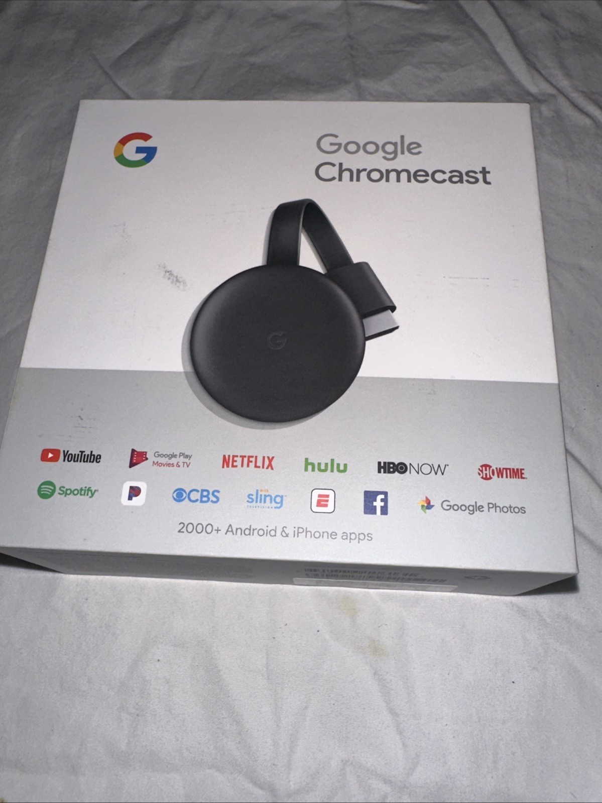 Google Chromecast 1080p Media Streaming Device NC2-6A5, HDMI, WiFi, Chrome
