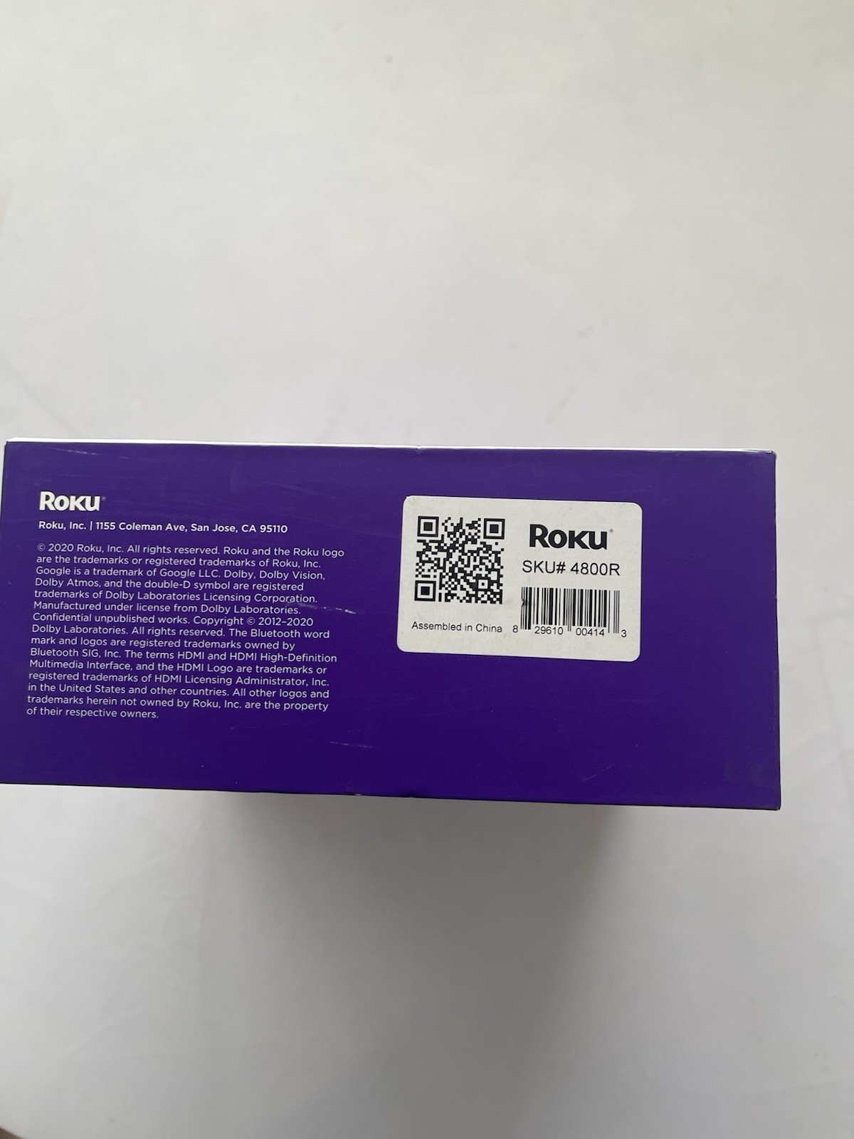 Roku Ultra 4K HDR Dolby Vision/Atmos Streaming Box 4800R HDMI Ethernet