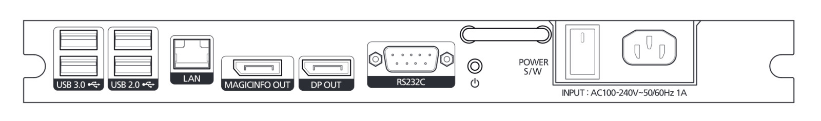 Samsung Set-Back Box SBB-B64DV4/ZA for Video Walls and Digital Signage