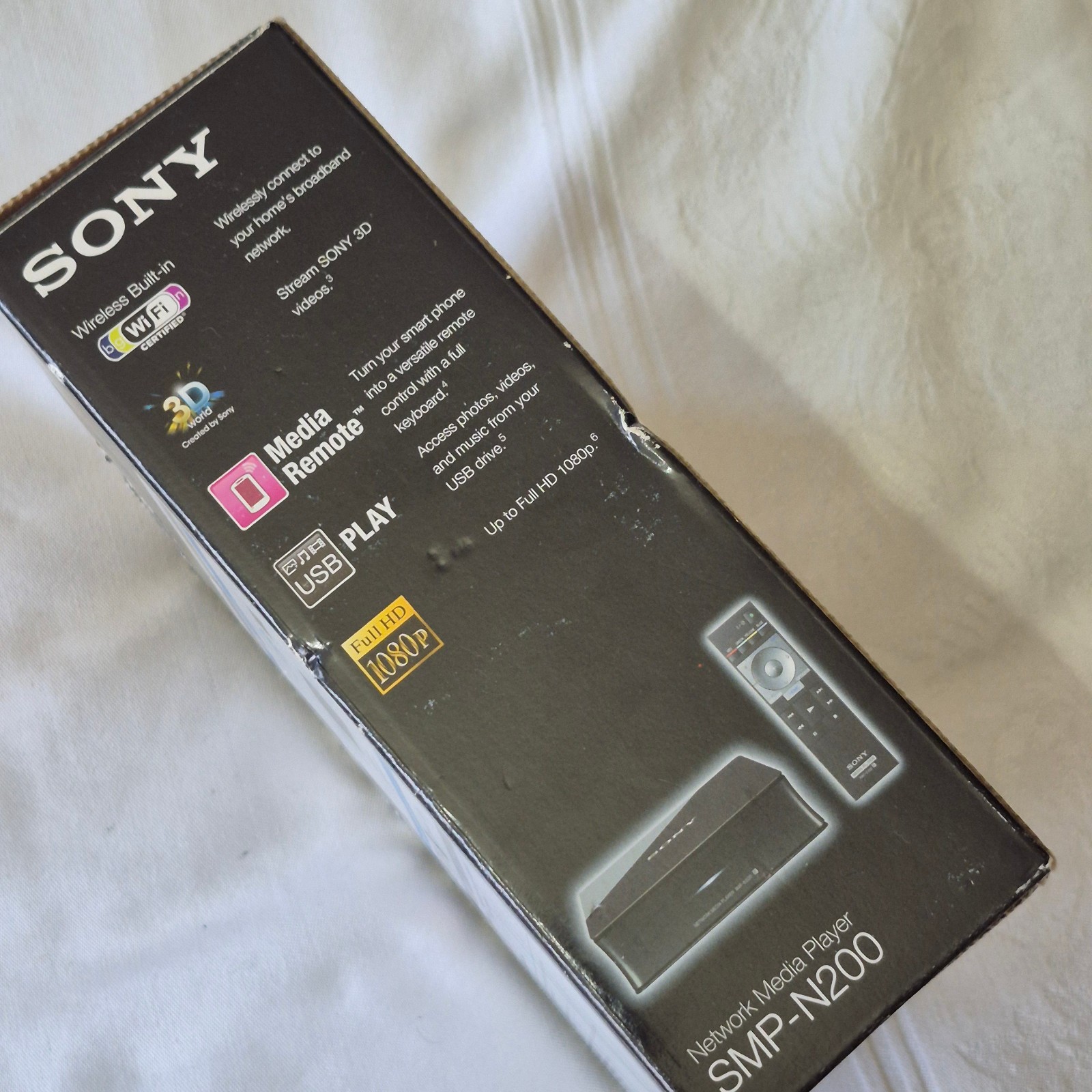 NEW – Sony SMP-N200 Streaming Network Media Player 1080p WiFi