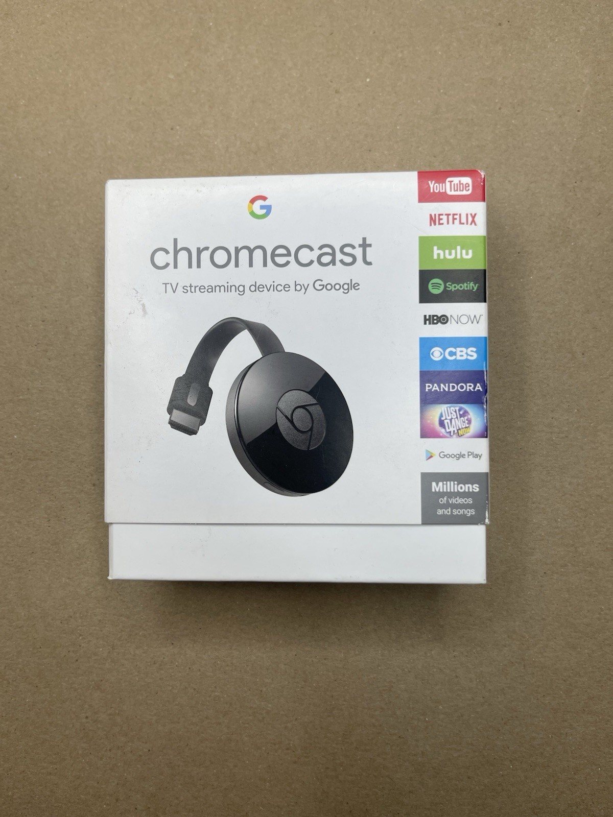 Google Chromecast HD Media Streamer GA3A00093-A14-Z01 New Opened