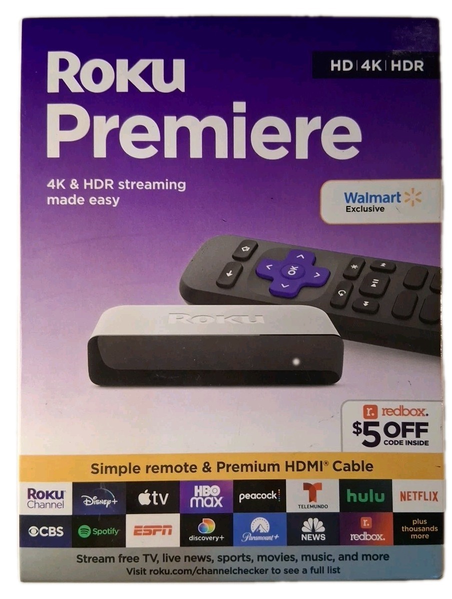 Roku Premiere 3920RW-SW HD | 4K | HDR Streaming Media Player #7175