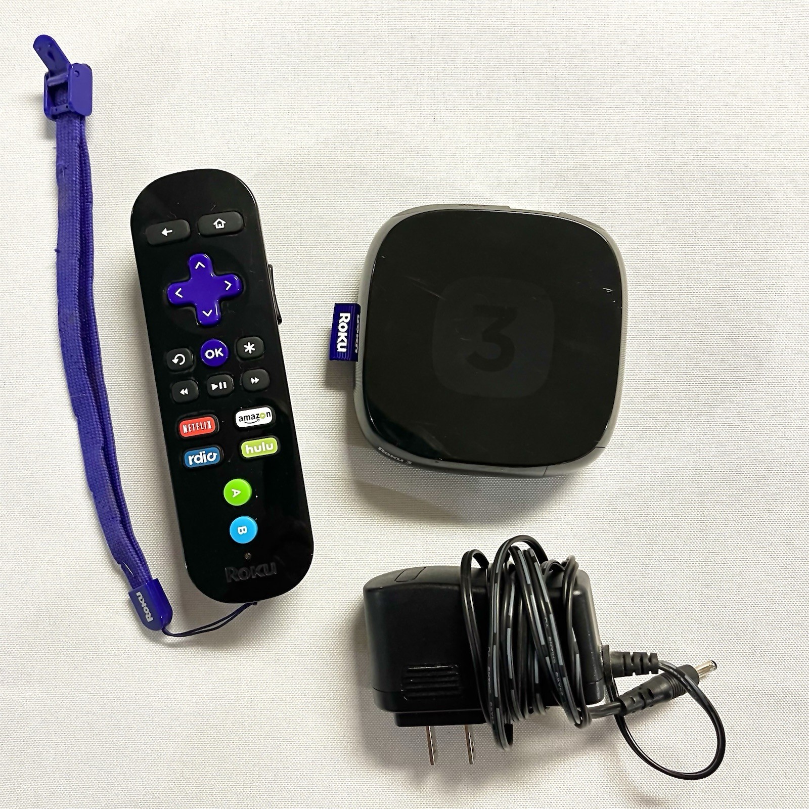 Roku 3rd Gen 4200X Black USB Ethernet & HDMI Port 1080p HD Media Streamer Remote