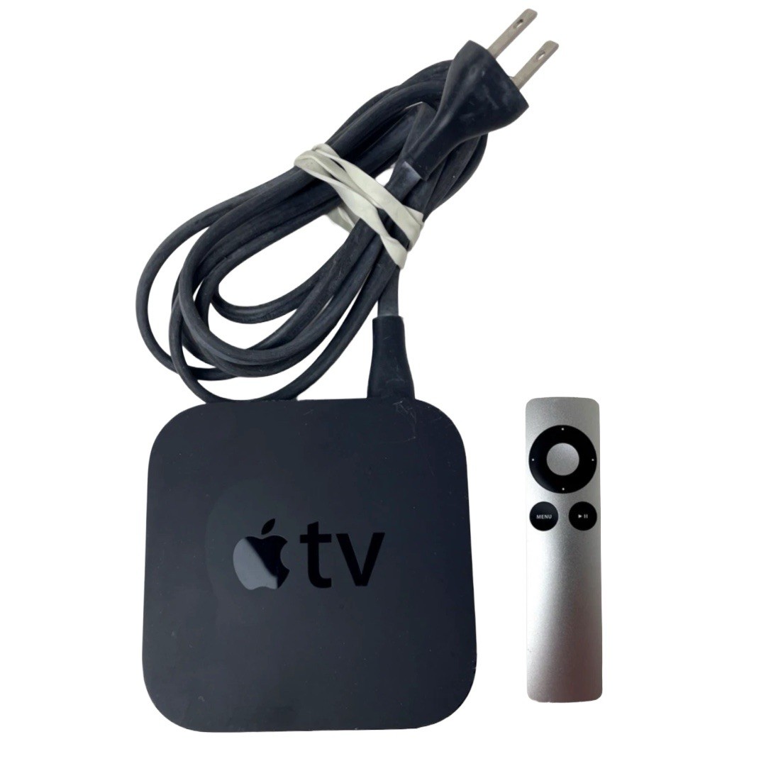 Apple TV HD Media Streamer Power Cord with Remote WORKING