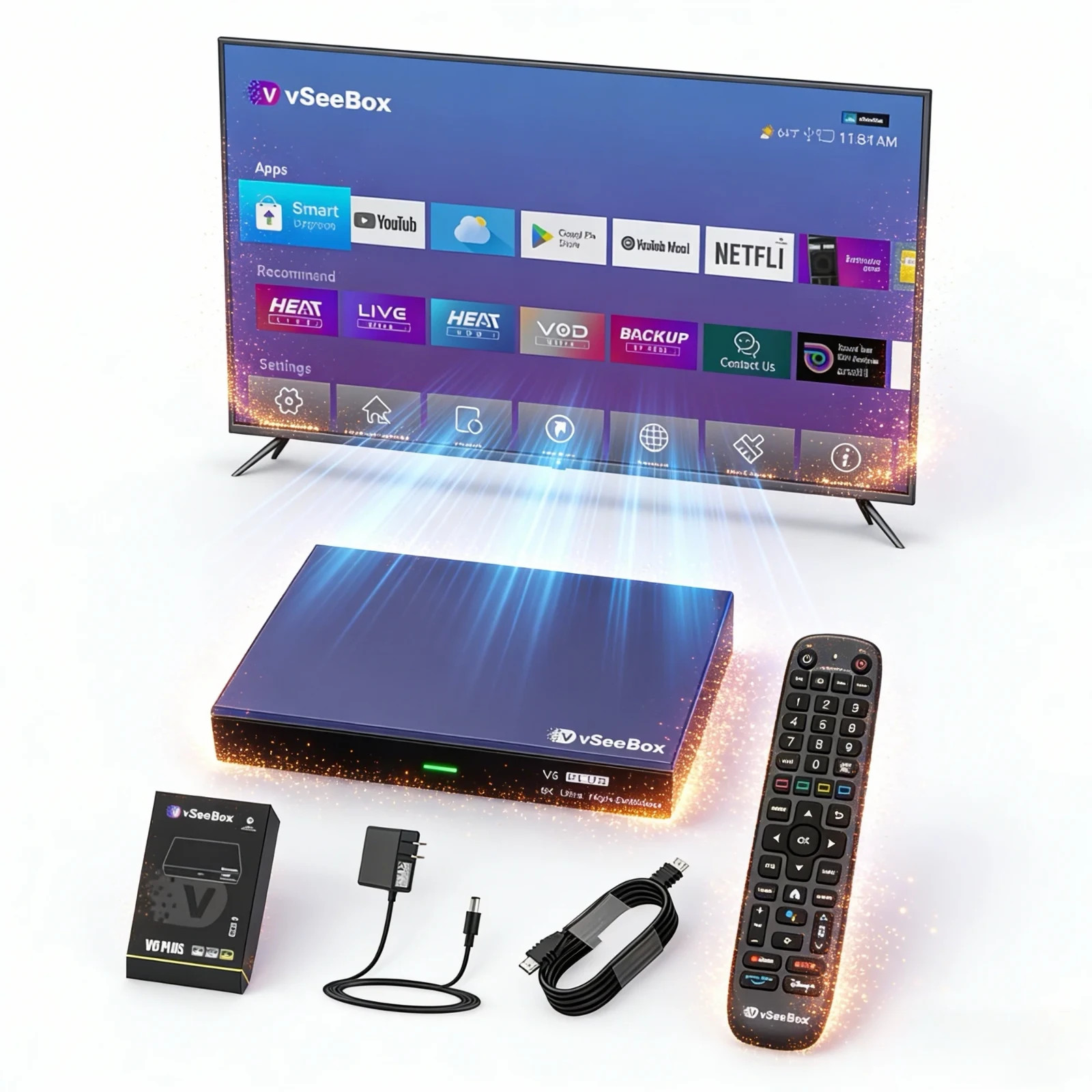 vseeBox V6 Max Android Streaming TV Box 64GB | Authorized Distributor USA