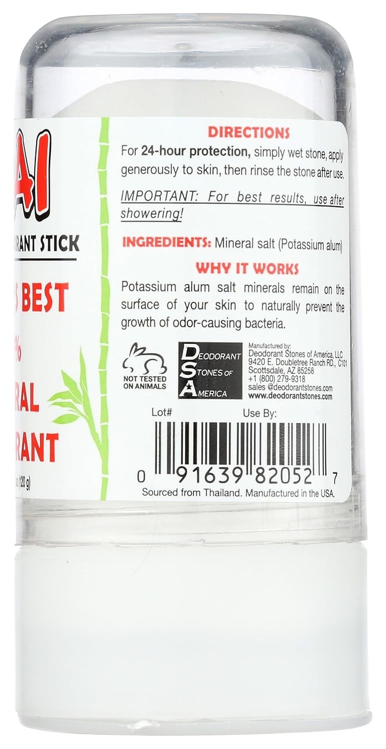 Unscented Hypoallergenic Deodorant Stick, 4.25 Ounces for All Skin Types