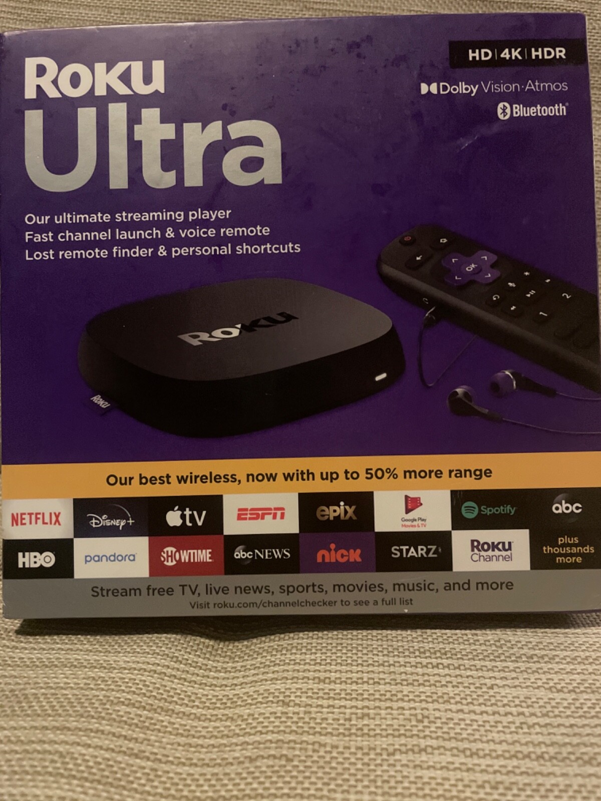 Roku Ultra 4800R 4K Streaming Media Player & Remote