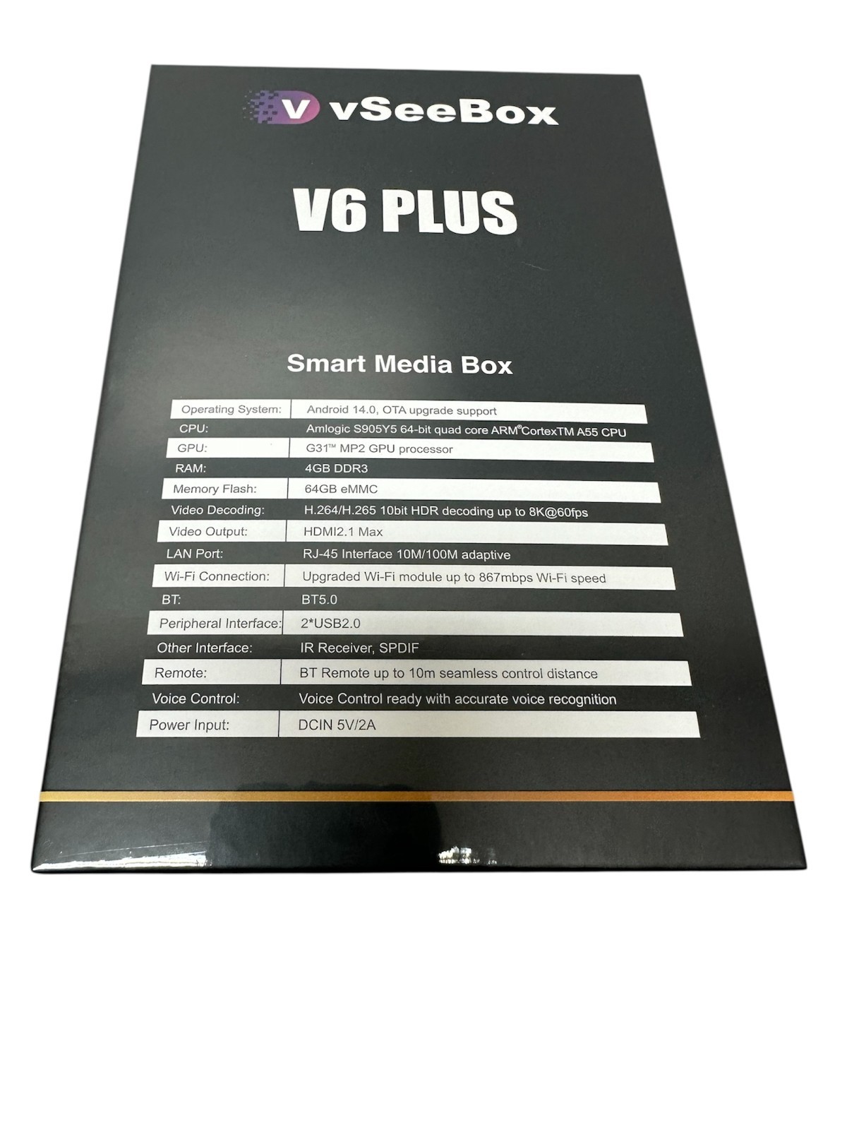 vSeeBox V6 Plus Newest Model Vsee Android TV Streaming Box Authorized Dealer