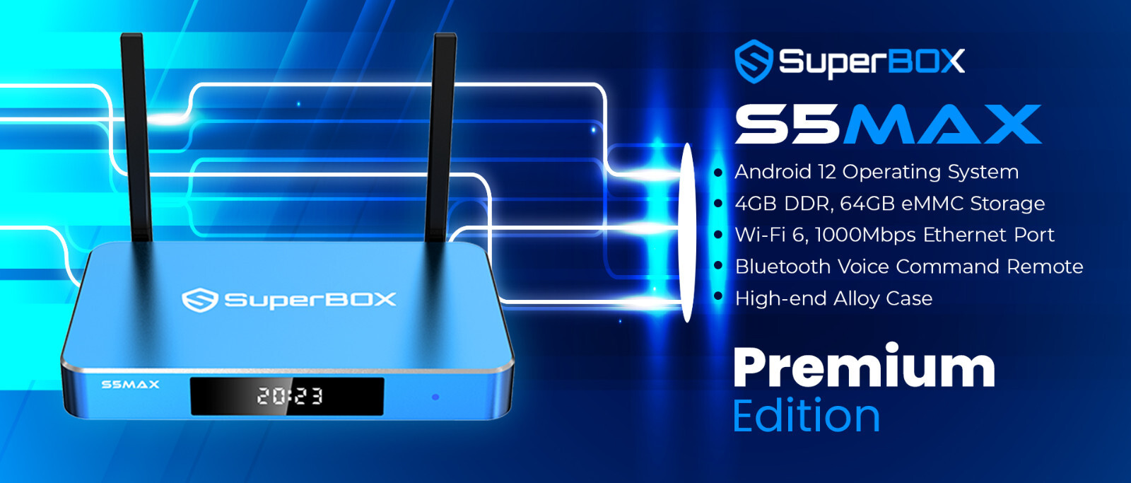New Certified Authentic Superbox S5 MAX, plus FREE shipping & TV Stand Included!
