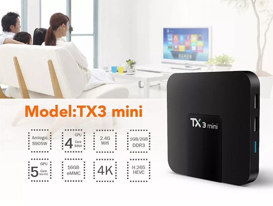 TX3 Mini 2GB 16GB Android 10.0 Quad Core TV Box HD Dual WIFI Media Player