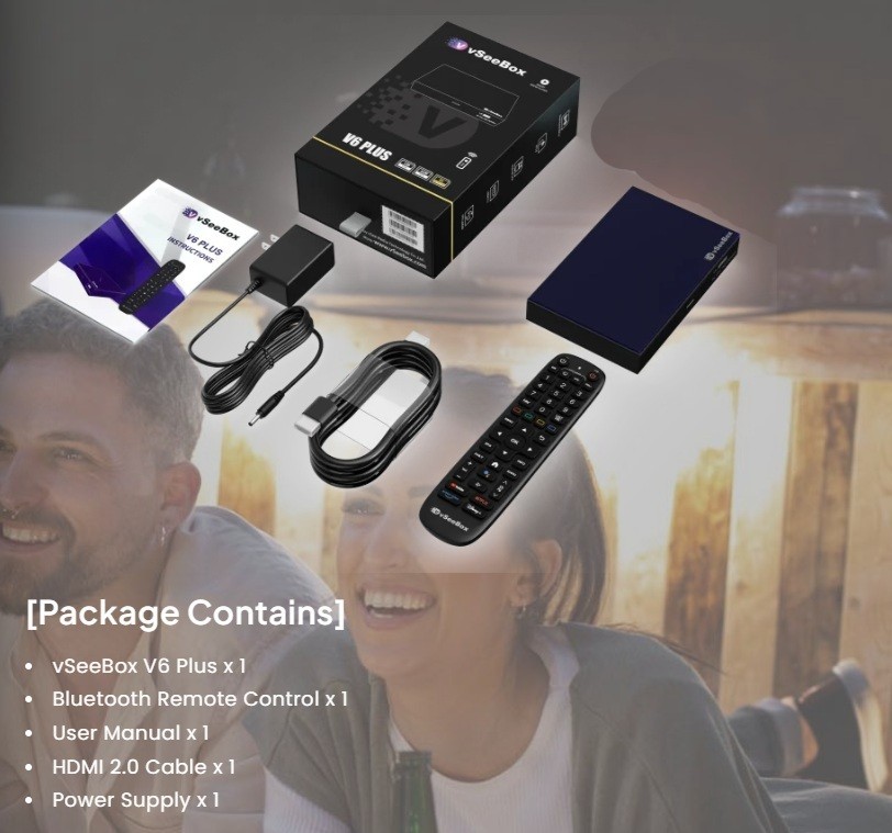 vSeeBox V6 Plus Newest Model Vsee Android TV Streaming Box Authorized Dealer