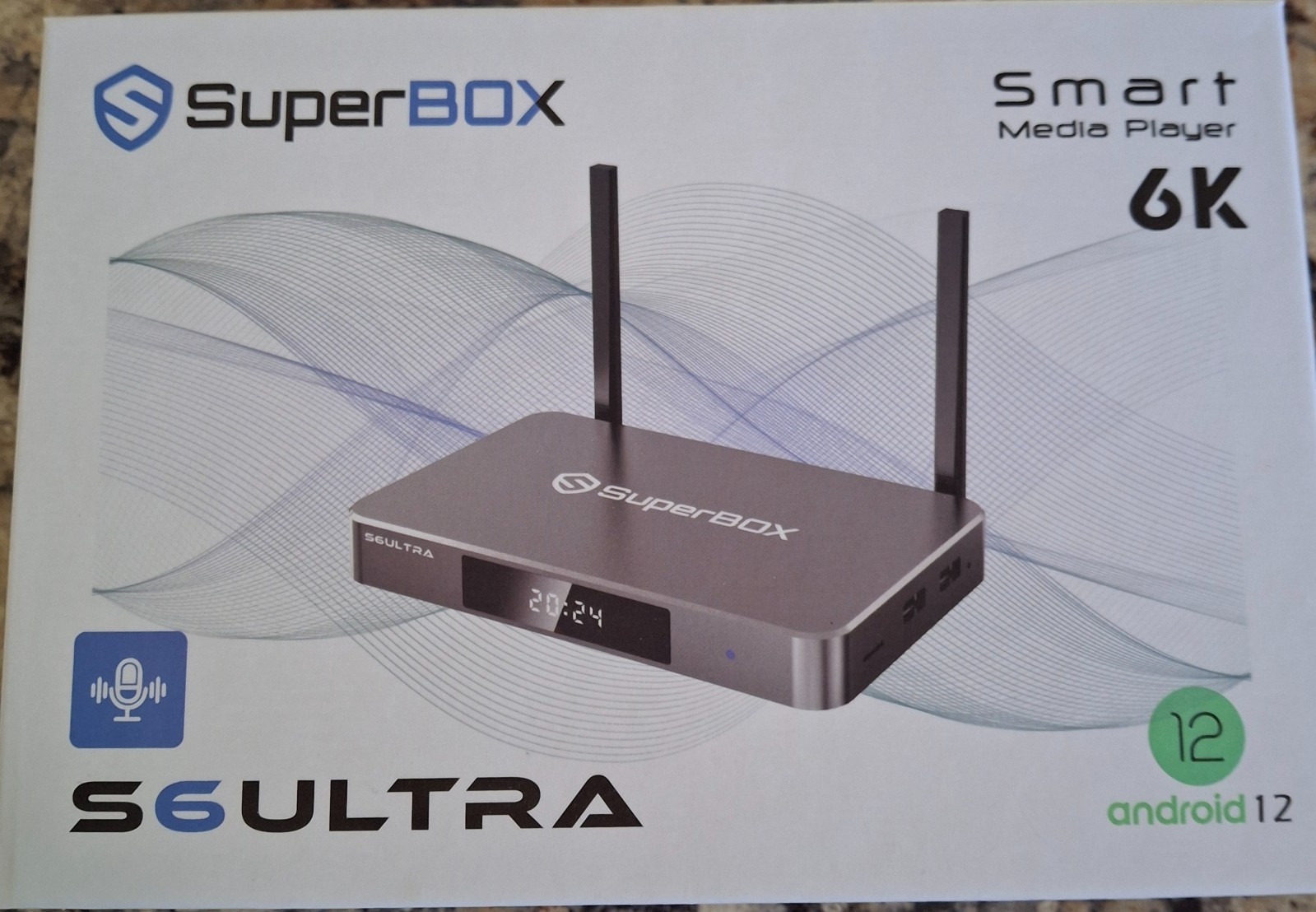 SuperBox S6 Ultra Smart Media Player 6K Android 12 TV Box Pre-programmed