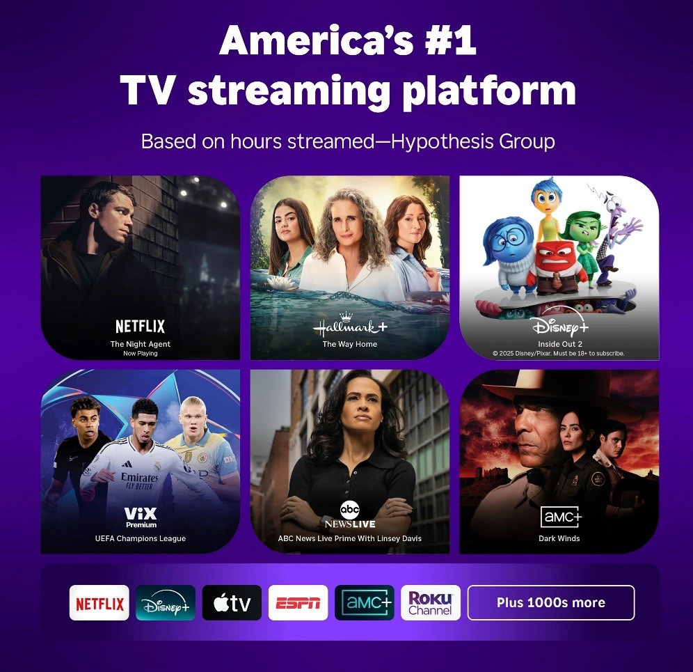 Roku Streaming Stick Plus 2025 – 4K & HDR Roku Streaming Device for TV