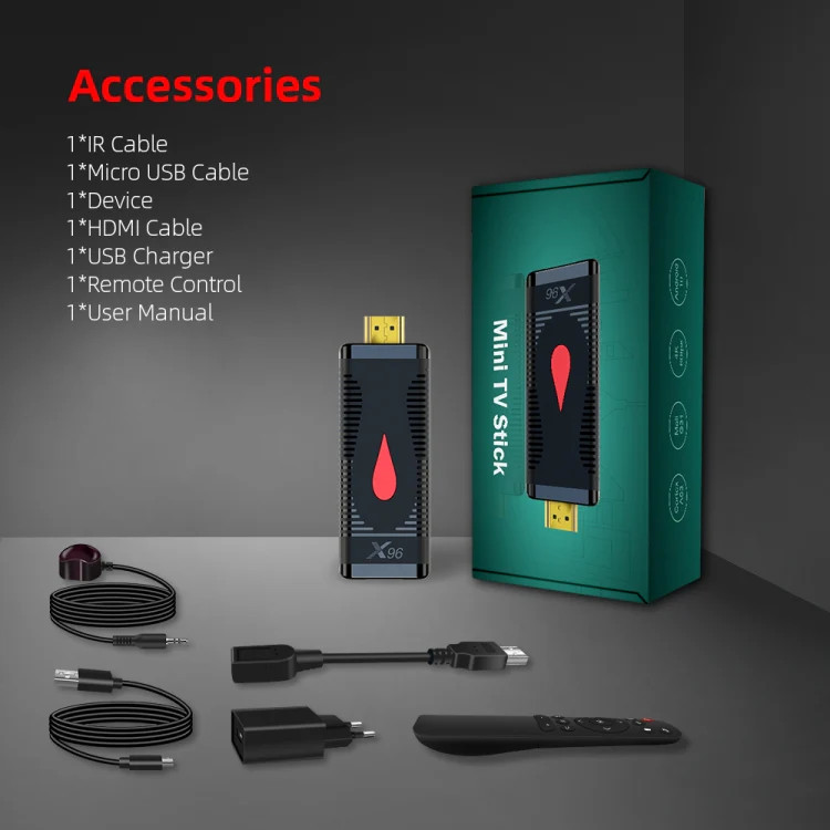 X96 S400 Android 10.0 Mini TV Stick, Allwinner H313 Quad Core ARM Cortex A53, 2G