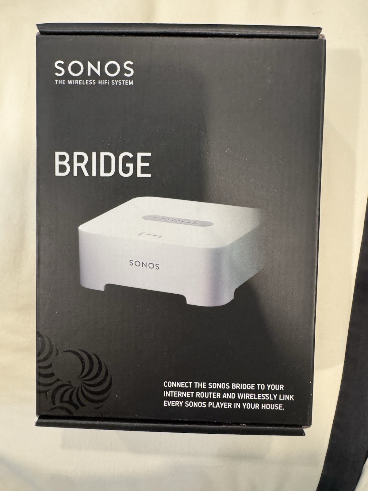 Sonos Bridge Wireless HiFi System White w/ OEM Power Supply Cable Tested Working