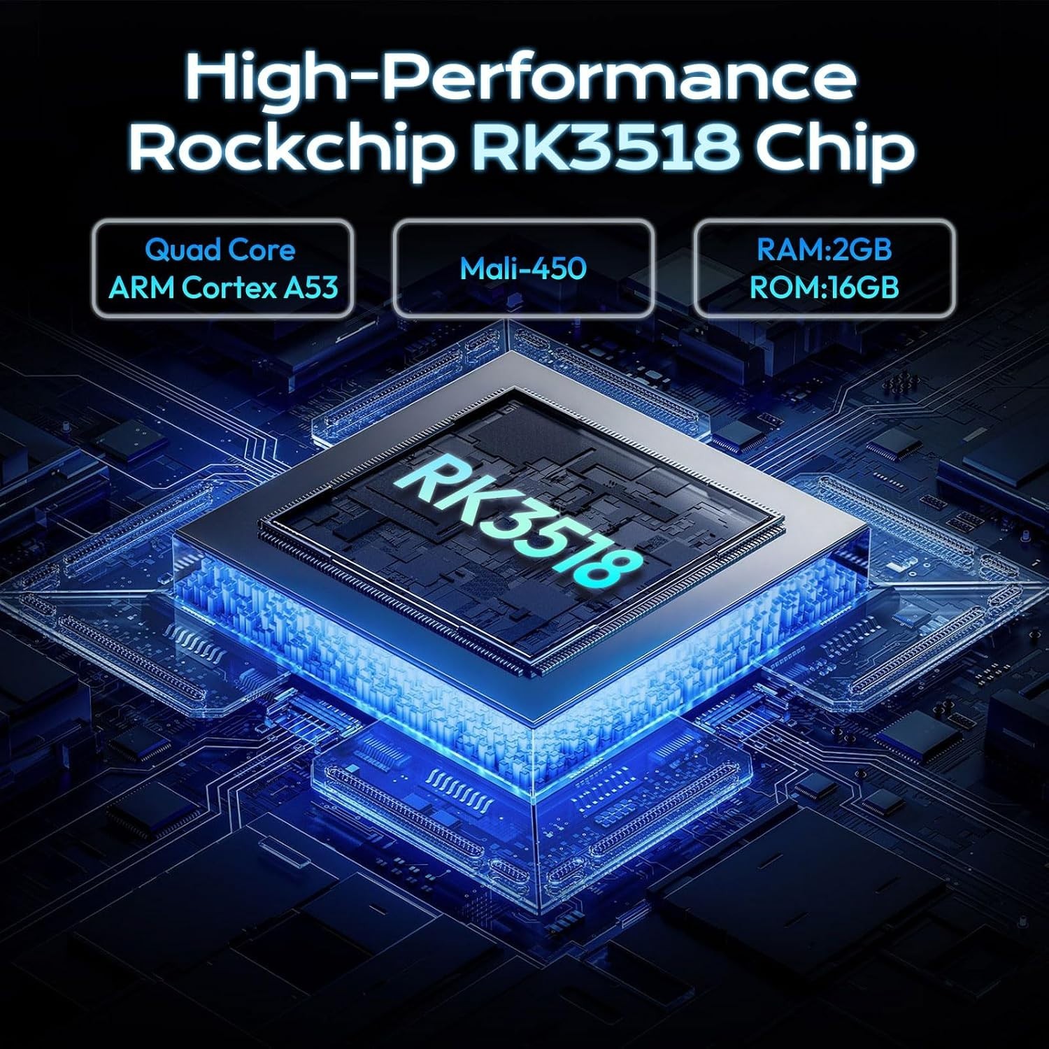 Android 2026 TV Box: RK3518 Quad-Core, 2GB RAM, 16GB Storage, Airscreen Feature