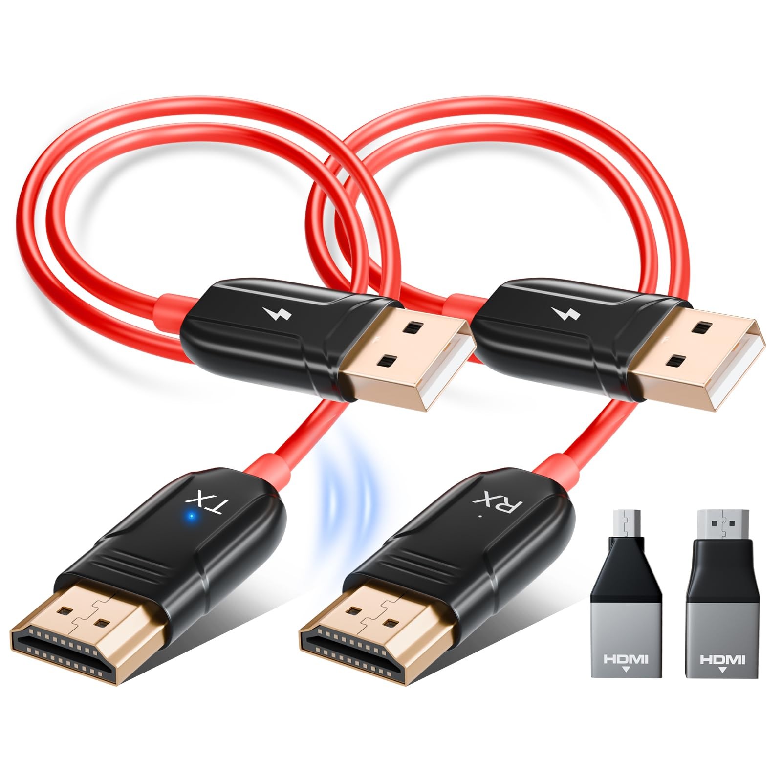Wireless HDMI Transmitter and Receiver, 4K Decode 1080P60Hz Ultra HD Video Ou…
