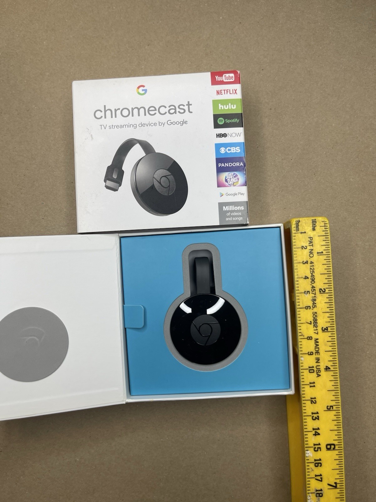 Google Chromecast HD Media Streamer GA3A00093-A14-Z01 New Opened
