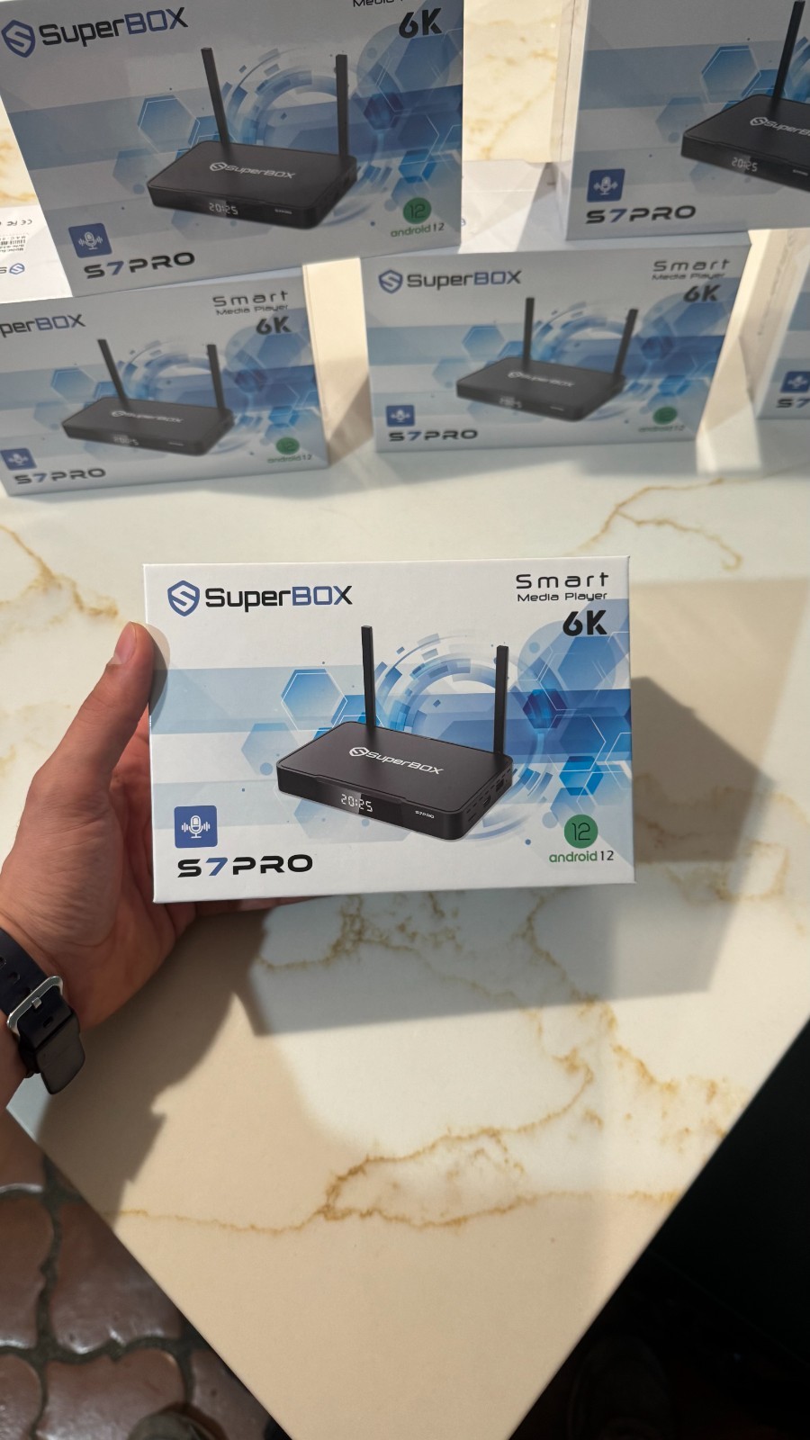 Superbox s7 pro FREE TV, Bluetooth, PPV, Voice Control, Ready to Use!