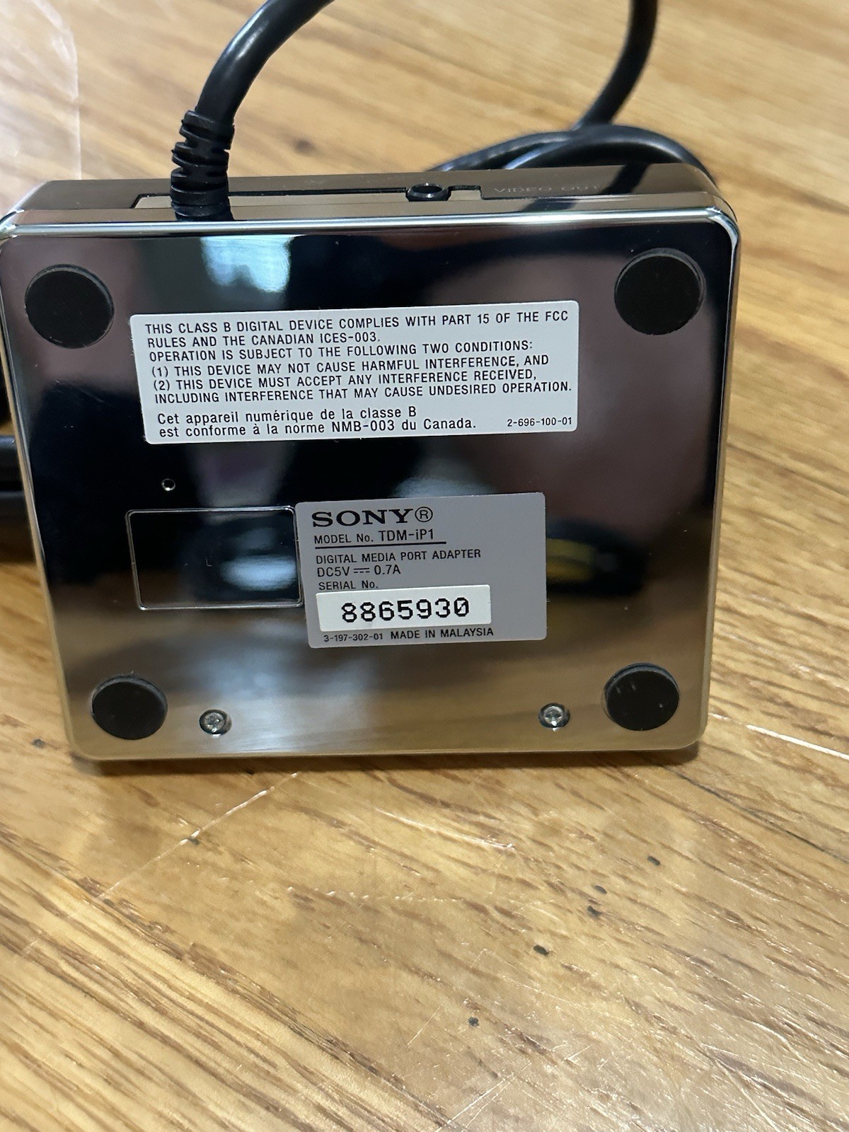 Sony Digital Media Port TDM-iP1 Made For iPod Open Box