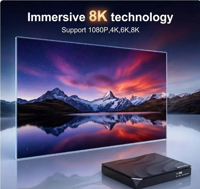 vSeeBox V6 MAX 8K Certified Distributor/ FAST/FREE SHIPPING