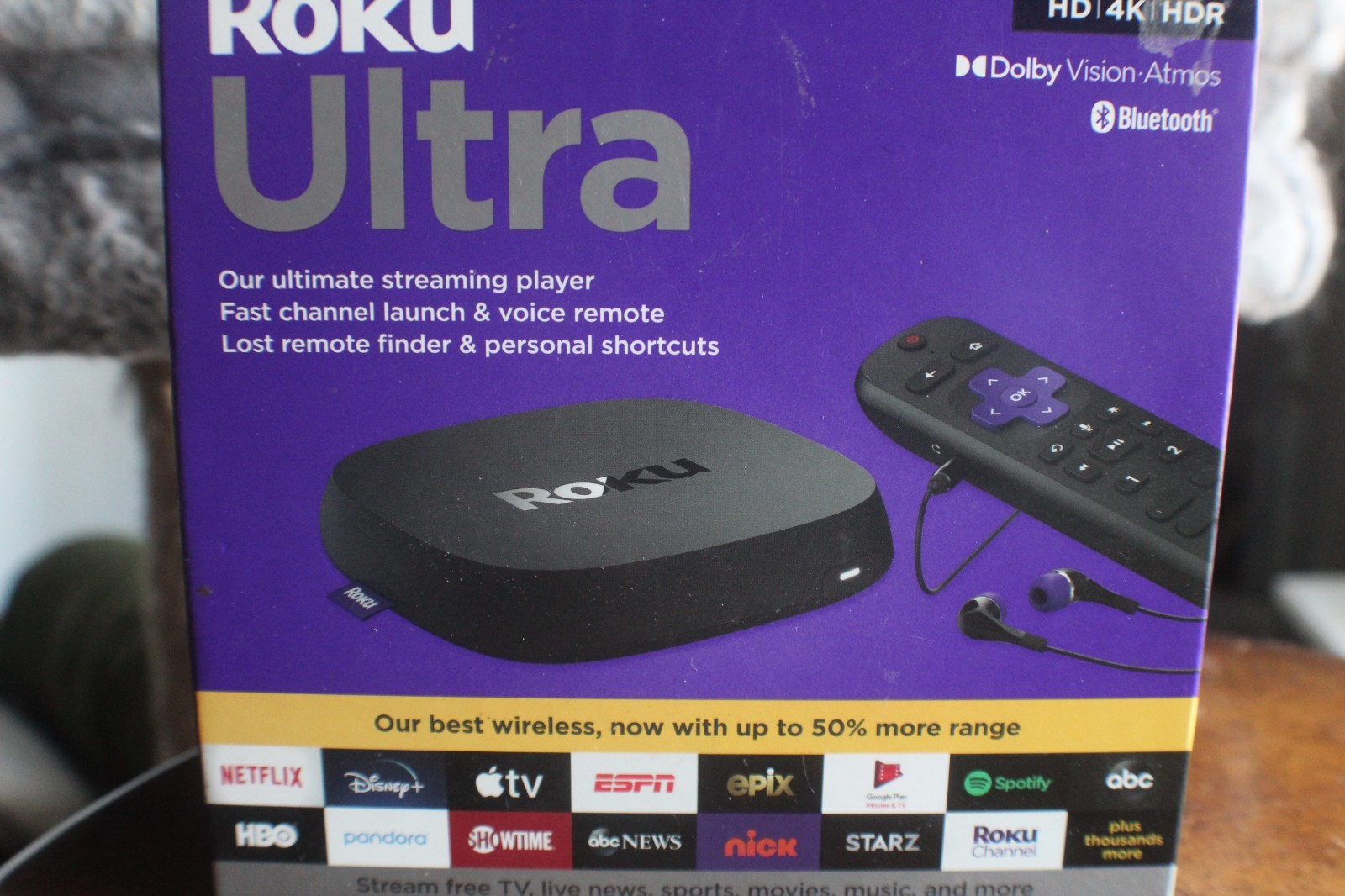 Roku Ultra Box with Remote Included Voice Controls