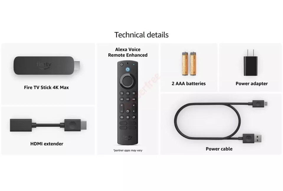 AMAZON FIRE TV Stick 4K MAX 16GB – Wi-Fi 6E – Streaming Device – Newest Model