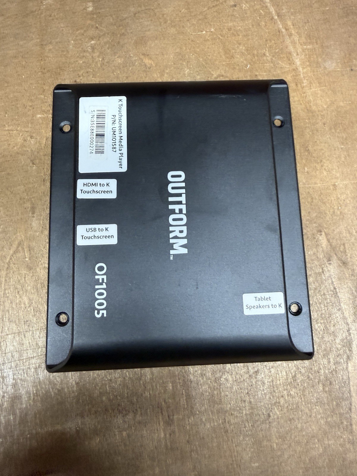 Outform OF1005 Digital Signage Media Player HDMI USB Ethernet Tested Working